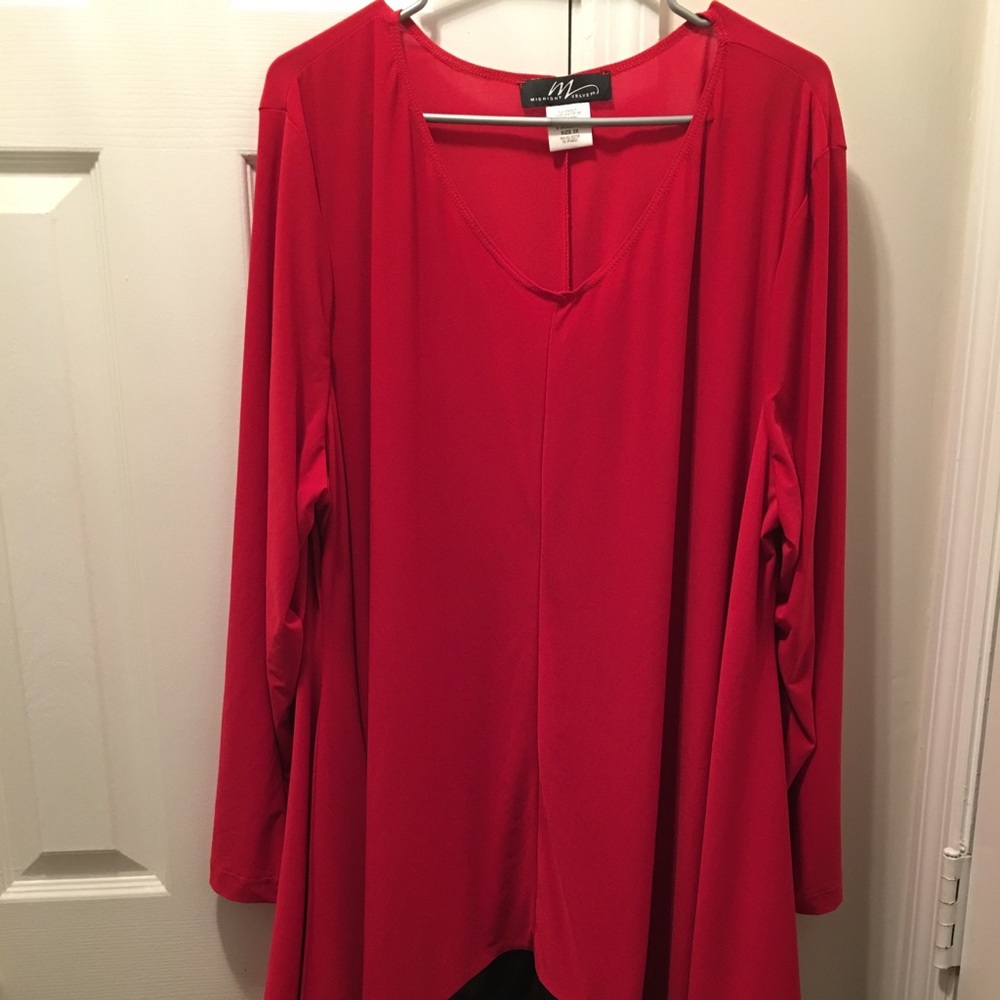 Red Midnight Velvet Top